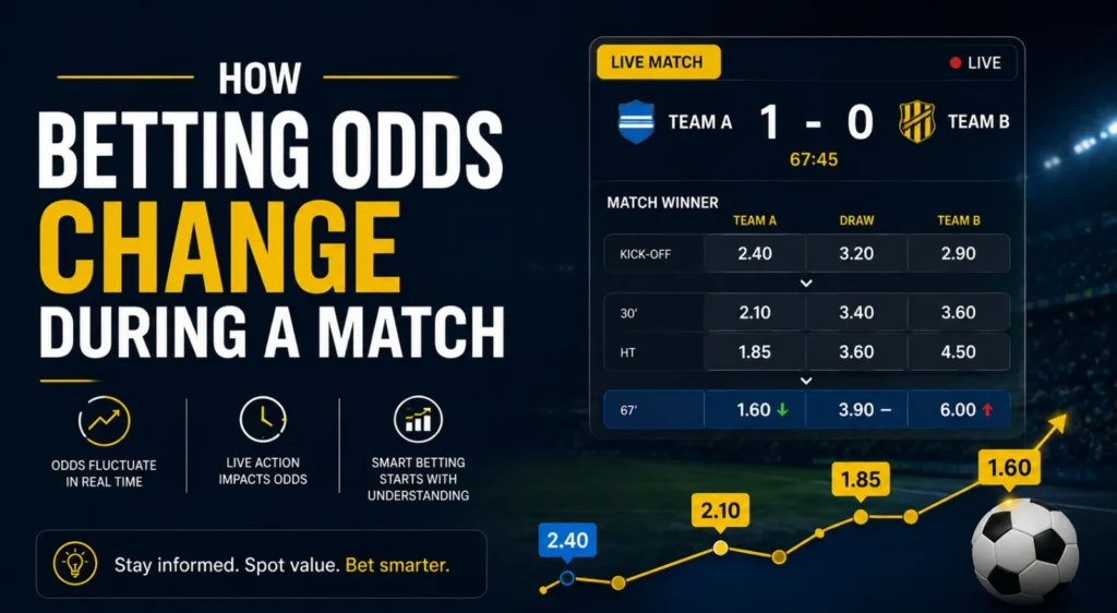 Live betting odds tutorial banner